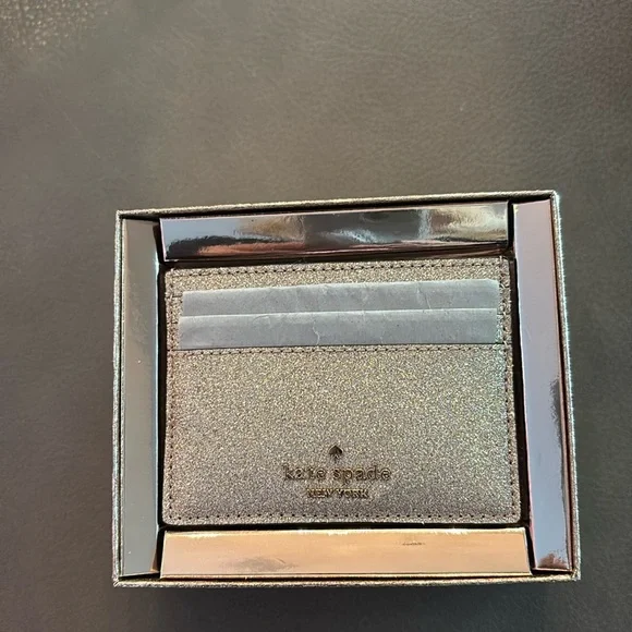 Kate Spade Gold Card Holder - Picture 1 of 6